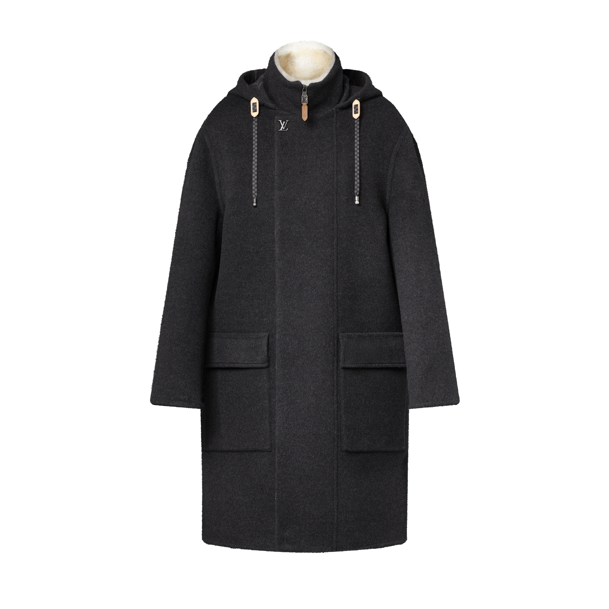 マ*ブ様 お値下げLOUIS VUITTONカシミヤ100%ロングコートダークブ Cashmere-Silk Blend Double Face Coat - For Men | LOUIS VUITTON
